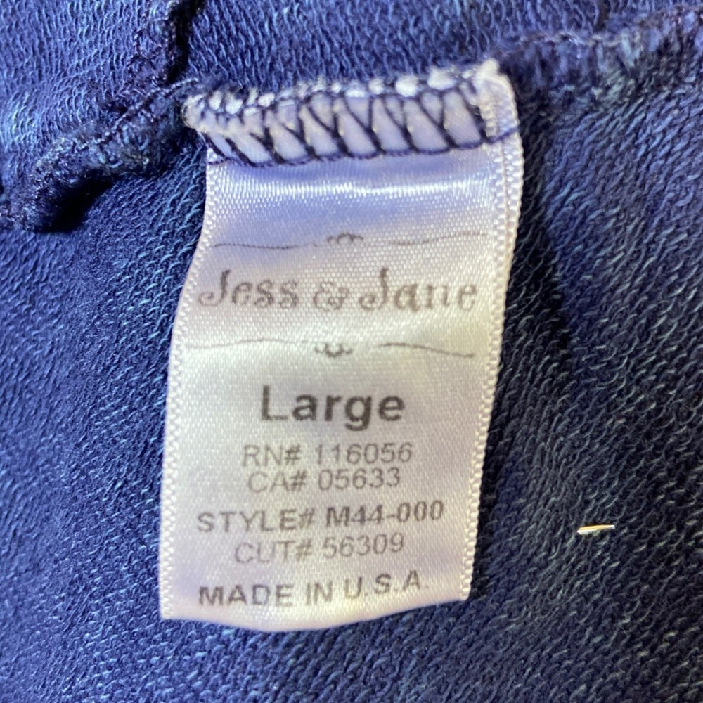 Jess & Jane Mineral Wash Zip Hoodie Blue Swing Tunic Lightweight Cotton Pockets - Picture 7 of 7